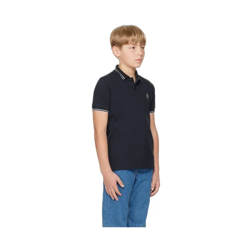 Stone Island Junior Compass-Patch Short Sleeved Polo Shirt