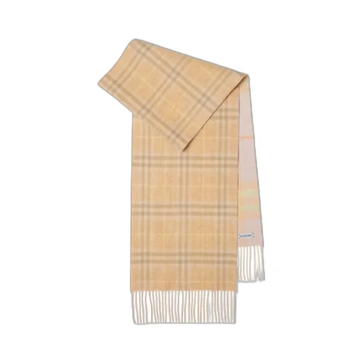 Reversible Checked Cashmere Scarf