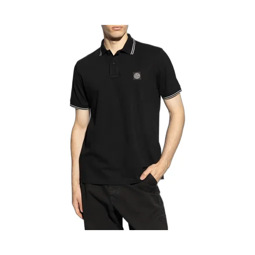 Stone Island Logo Patch Polo Shirt