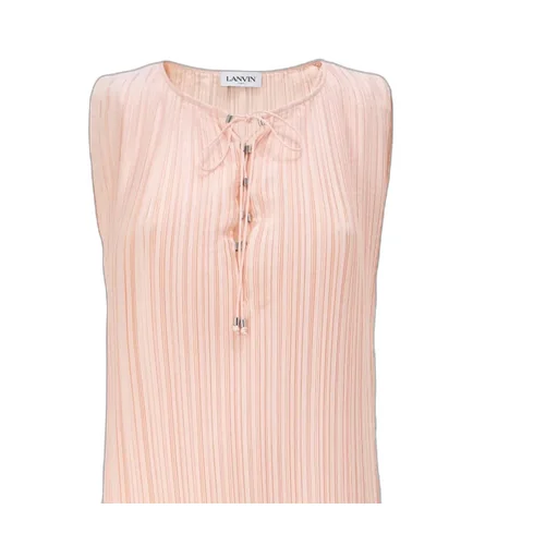 Lanvin Sleeveless Pleated Top