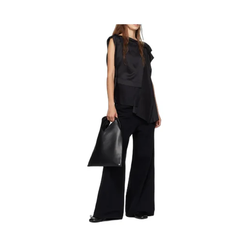Asymmetric Satin Blouse