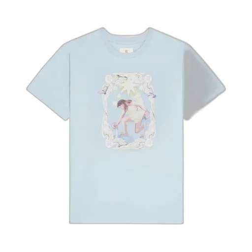 T-Shirt In Cotton Givenchy Aqua Stars