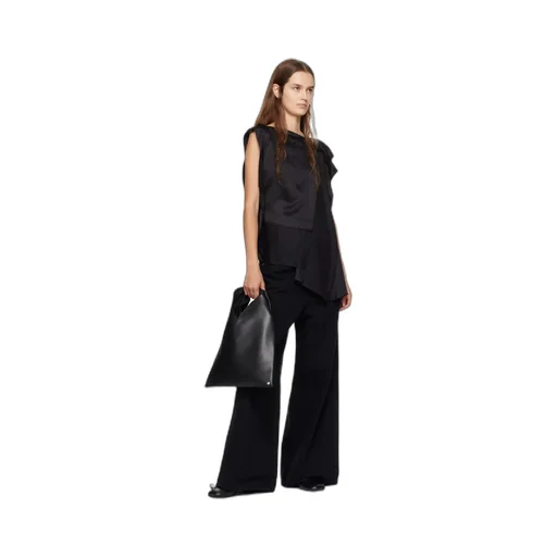 Asymmetric Satin Blouse