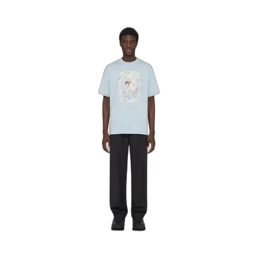T-Shirt In Cotton Givenchy Aqua Stars