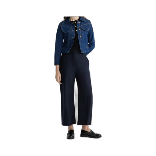 Patou High Waist Wide-Leg Trousers