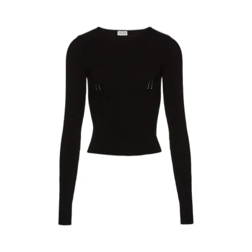 Magda Butrym Sculpted Rib Knitted Top