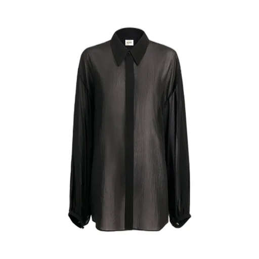 Khaite Long-Sleeved Sheer Top