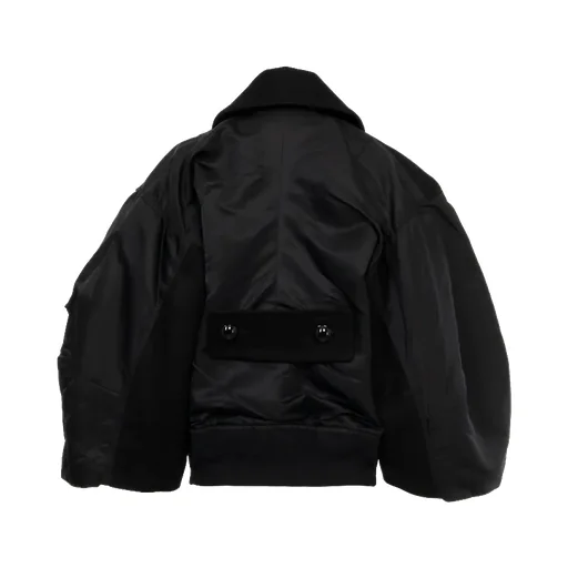 Sacai Double-Breasted Cropped Jacket