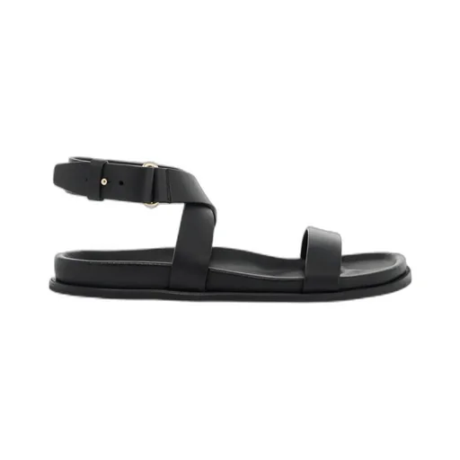 TotÊMe Crossover Strap Detailed Round Toe Sandals