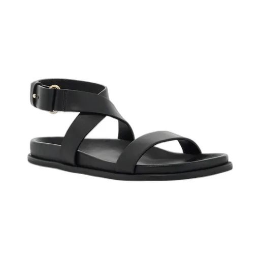 TotÊMe Crossover Strap Detailed Round Toe Sandals