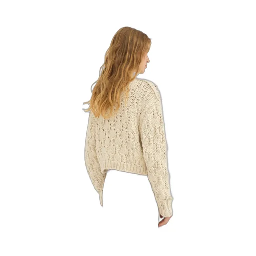 Chloé Cropped Intarsia Knitted Jumper