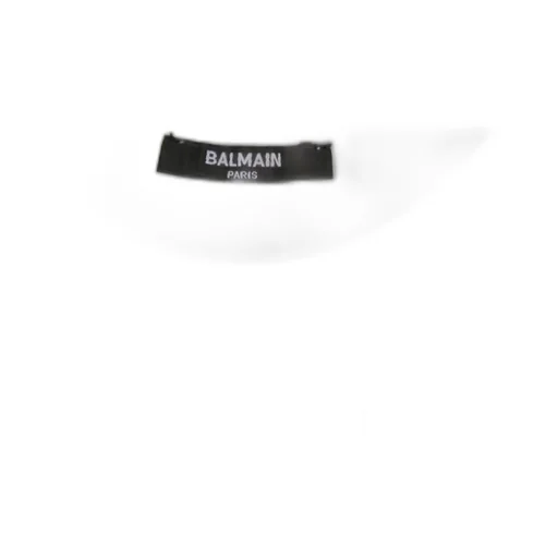 Balmain Kids Logo-Flocked Crewneck T-Shirt