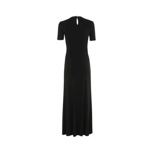 Paco Rabanne Embellished Asymmetric Draped Midi Dress