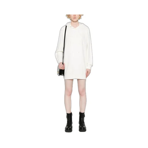 Elisabetta Franchi Logo Embroidered Sweatshirt Dress