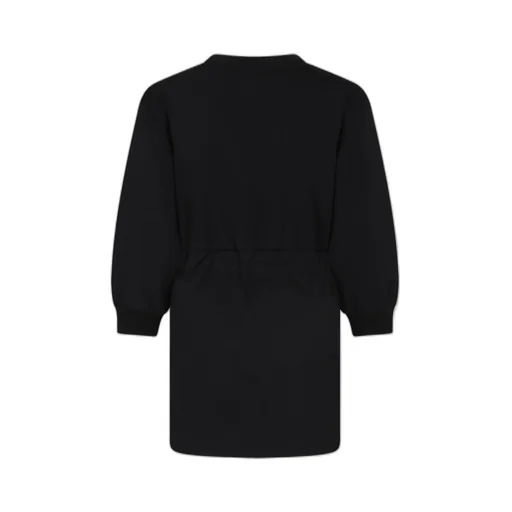 Balmain Kids Logo Printed Elasticated Waist Dress