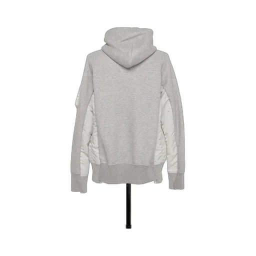 Sacai Panelled Zip-Up Hoodie