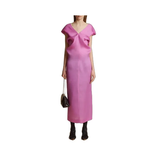 Khaite The Ima V-Neck Maxi Dress