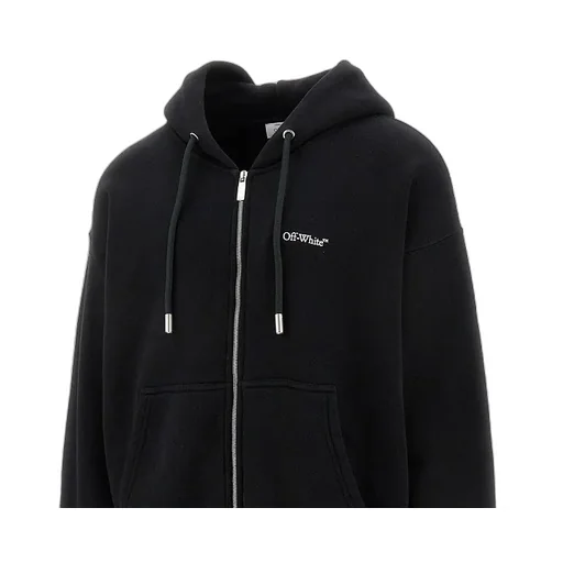 Off-White Logo Embroidered Zip-Up Jacket