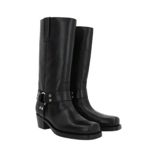 Paris Texas Square Toe Studded Ankle Boots