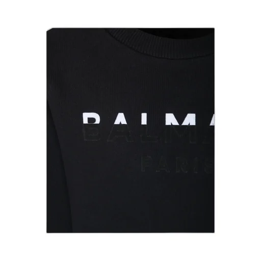 Balmain Kids Logo Printed Crewneck Sweatshirt