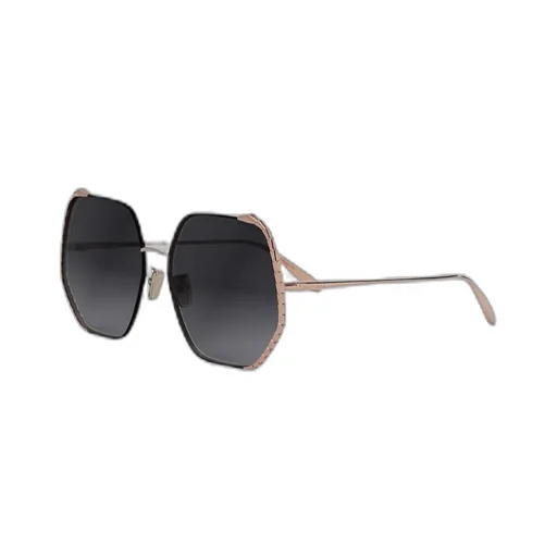 Bulgari Geometric Frame Sunglasses