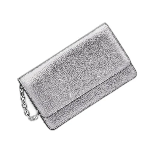 Maison Margiela Four Stitches Chain-Linked Foldover-Top Wallet