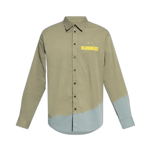 Dsquared2 Logo Printed Long Sleeved Shirt