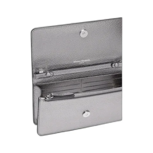 Maison Margiela Four Stitches Chain-Linked Foldover-Top Wallet