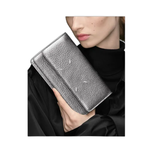Maison Margiela Four Stitches Chain-Linked Foldover-Top Wallet