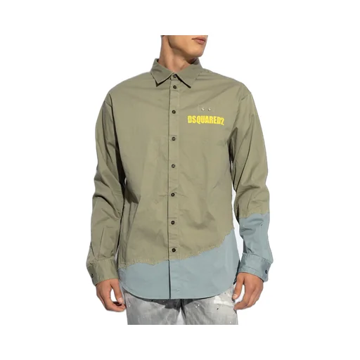 Dsquared2 Logo Printed Long Sleeved Shirt