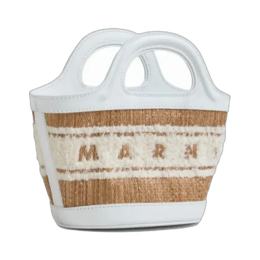 Marni Logo Tufted Micro Tote Bag
