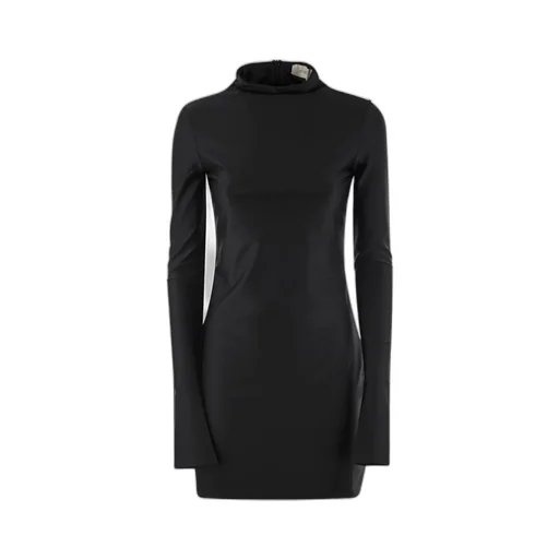 Sportmax Mock Neck Long-Sleeved Dress