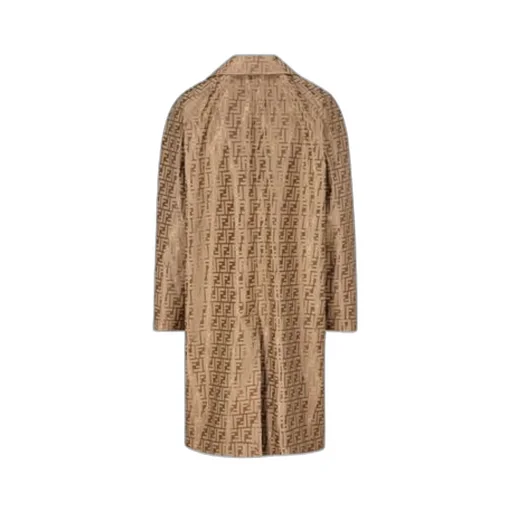 Fendi Ff Printed Long Sleeved Coat