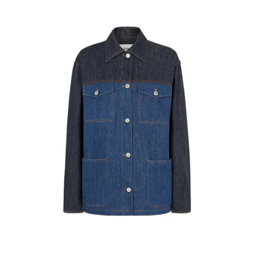 Blue Two-Tone Denim Jacket