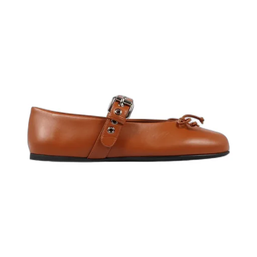 Miu Miu Bow-Detailed Ballerina Shoes