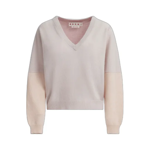 Marni Color-Block V-Neck Jumper