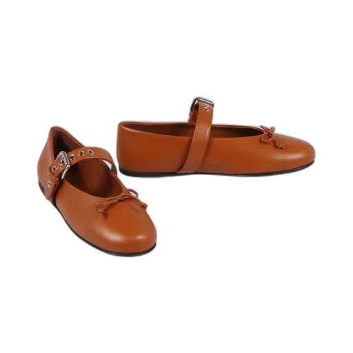 Miu Miu Bow-Detailed Ballerina Shoes