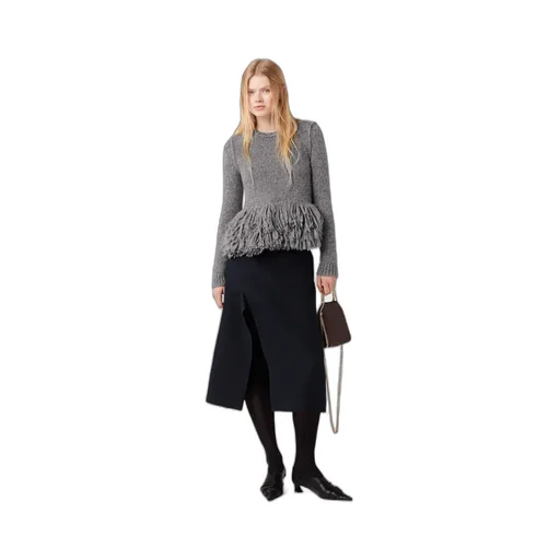 Stella Mccartney Flared Side-Slit Midi Skirt