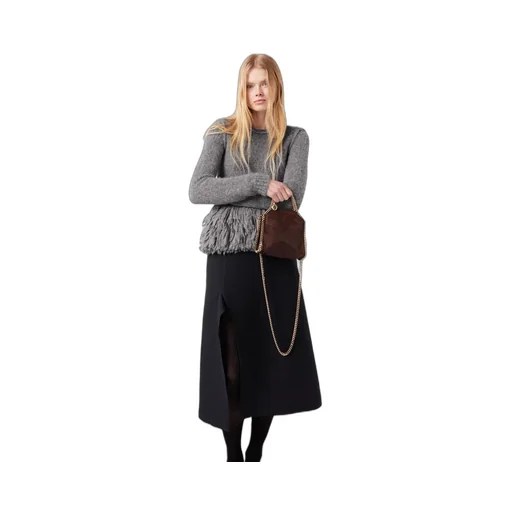 Stella Mccartney Flared Side-Slit Midi Skirt