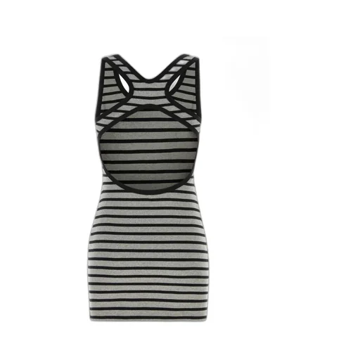 Miu Miu Striped Sleeveless Dress