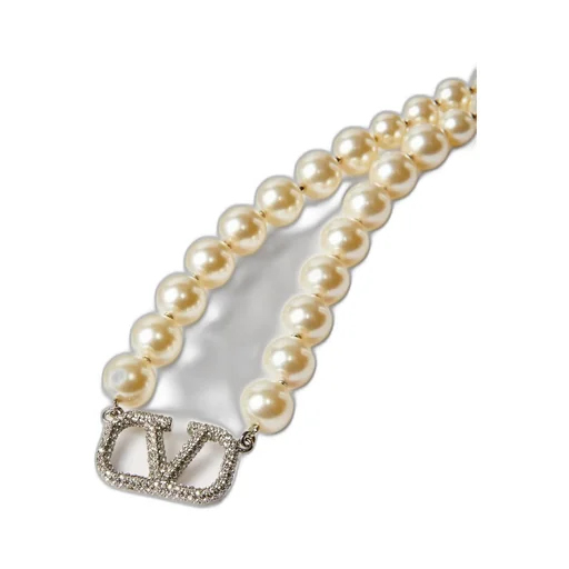 Valentino Vlogo Signature Embellished Necklace