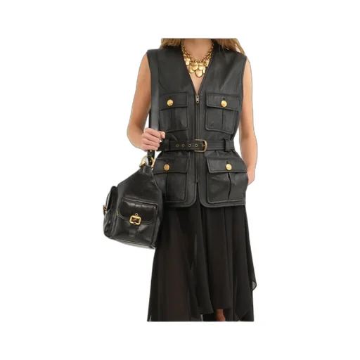 Chloé Belted Sleeveless Jacket