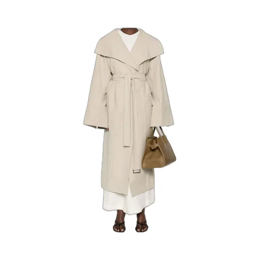 Signature Linen-Blend Midi Coat