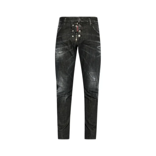 Dsquared2 Low-Rise Distressed Slim-Fit Jeans