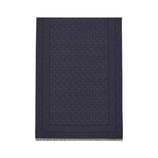 Gancini Monogram Jacquard Wool Scarf