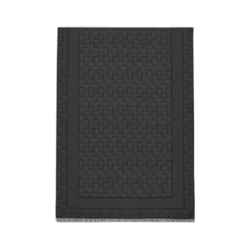 Gancini Monogram Jacquard Wool Scarf