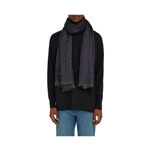 Gancini Monogram Jacquard Wool Scarf