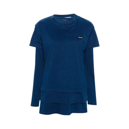 Miu Miu Set Of Three Logo Patch T-Shirts