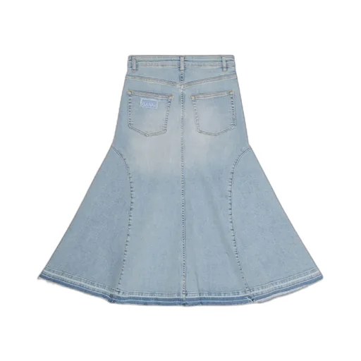 Ganni A-Line Midi Denim Skirt