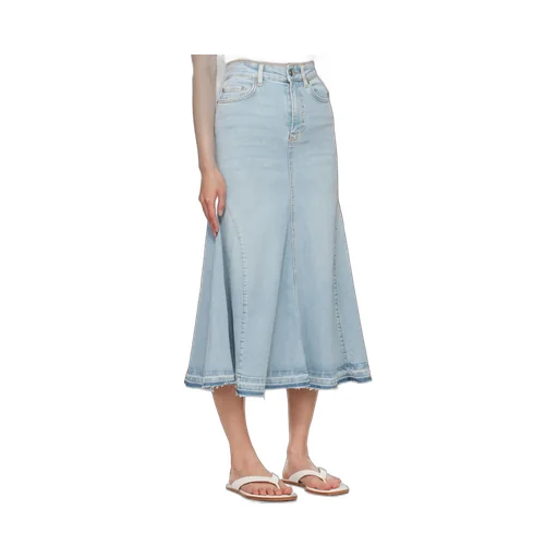 Ganni A-Line Midi Denim Skirt